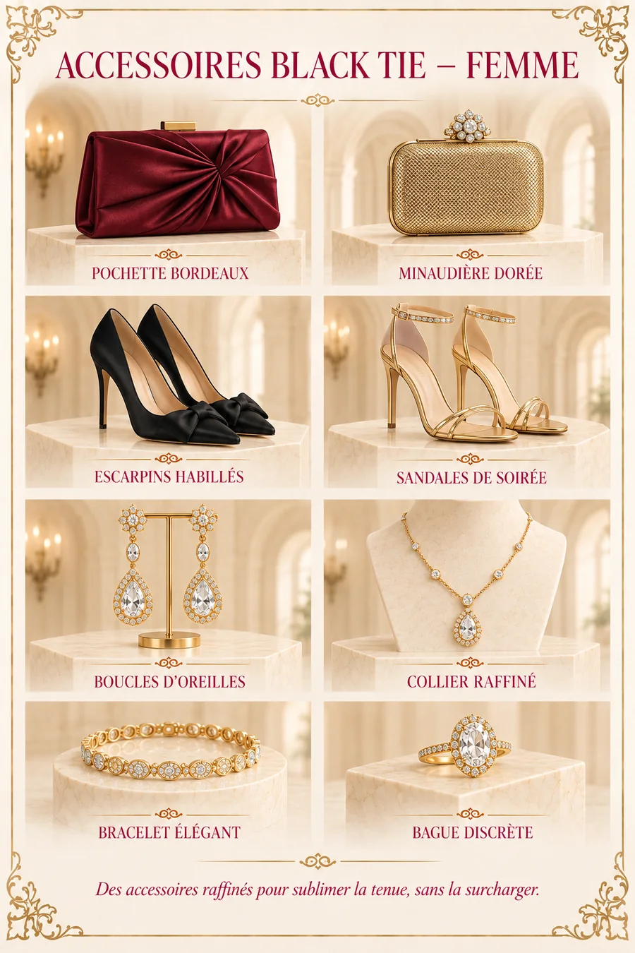 Accessoires Black Tie pour Madame